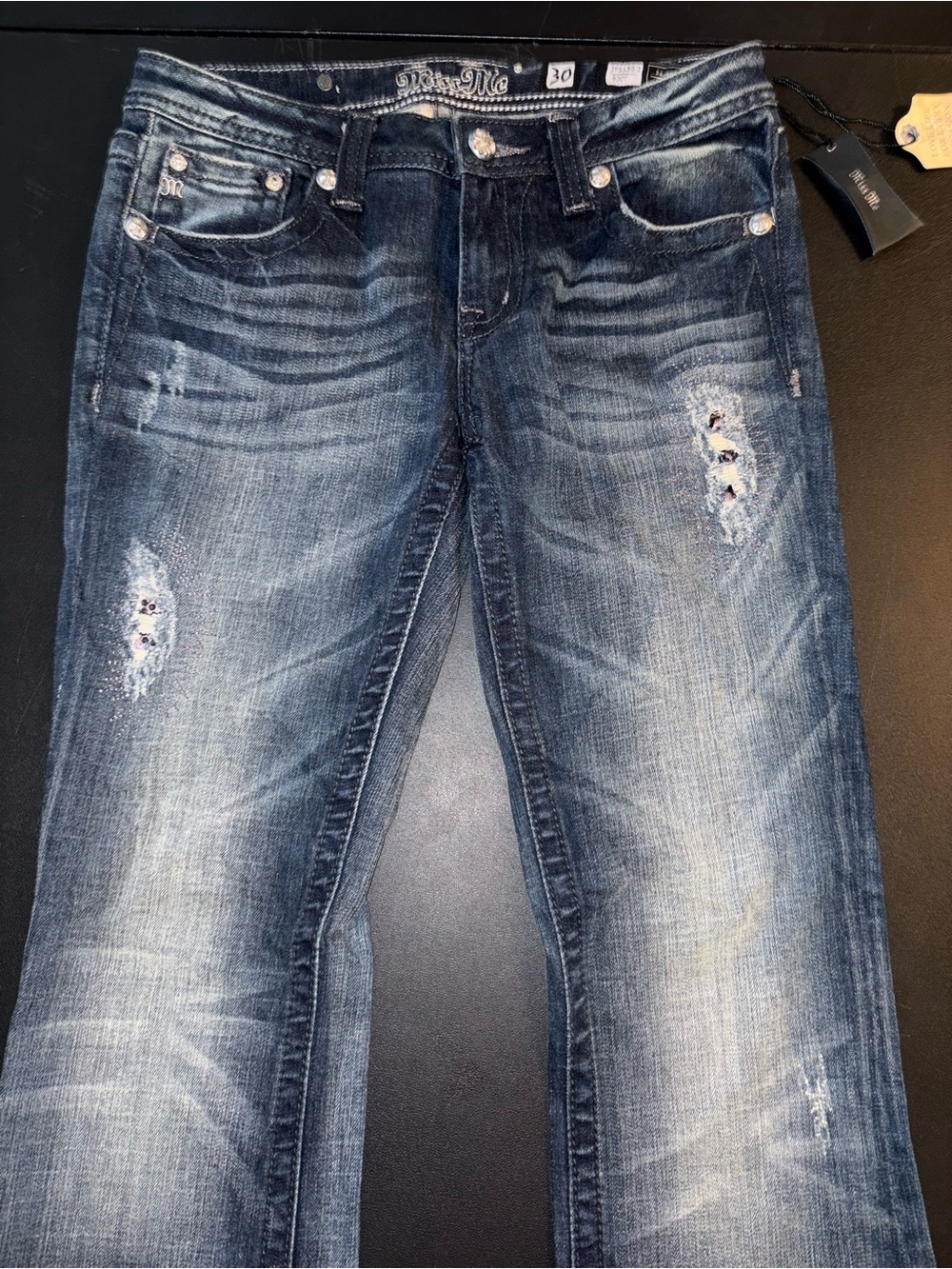 Miss Me BNWT Women’s Boot Cut Distressed Blue Jeans